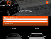 Tablet Screenshot of berkeleyexecutivetravel.com